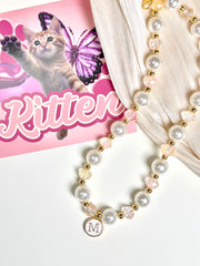 Twinkle Tails Coin Letter Pet Necklace