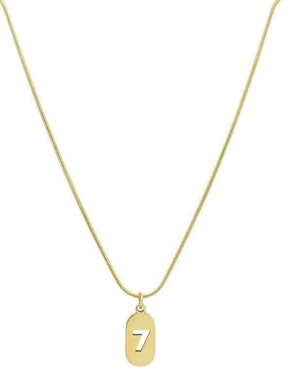 Lucky 7 Gold Necklace
